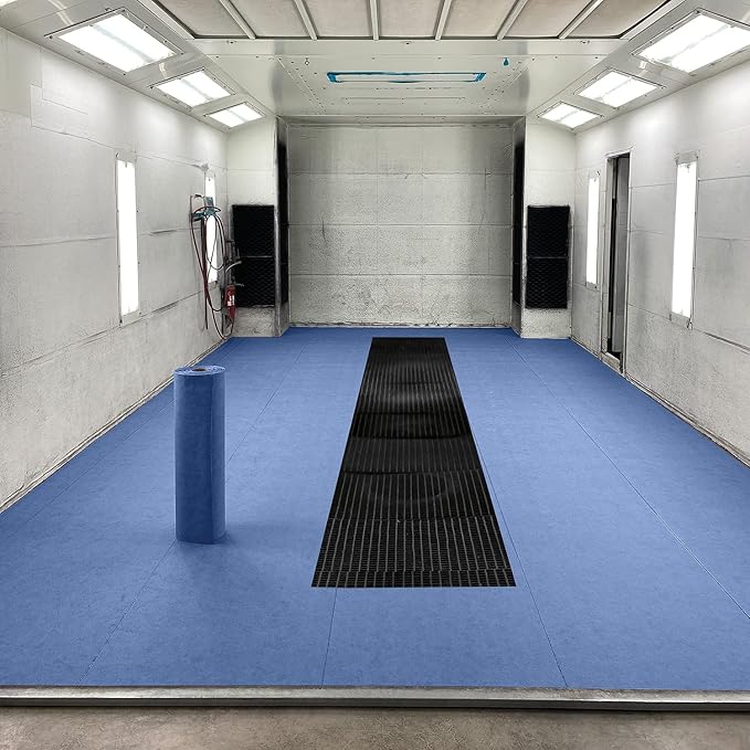 PIG New Grippy Paint Booth Mat | Reduces Paint Defects and Color Casting | Static Dissipative | 32" x 100' Roll | PM50086