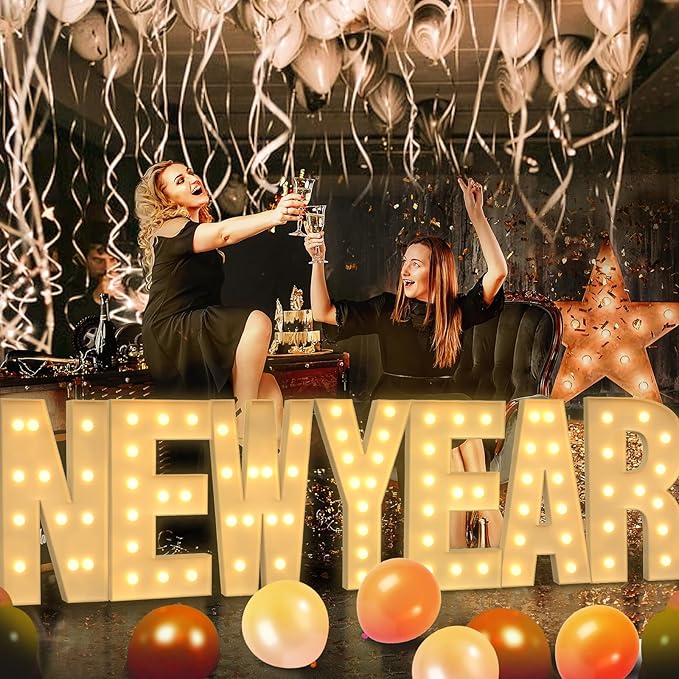 Marquee Letters 4 Feet Tall, 4FT Large Light up Letters W, Big Sign W with Warm White Light for Birthday Wedding Proposal Engagement Graduation Party Backdrop Decorations