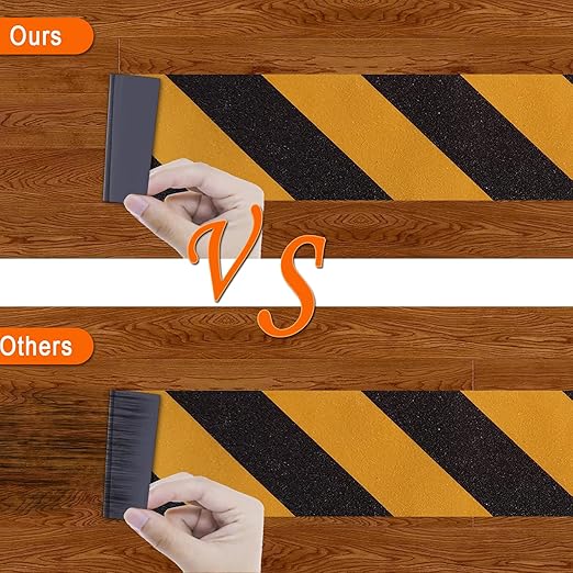 Anti Slip Grip Tape for Stairs 4Inch x 60Ft Non-Slip Strips Non Skid Safety Tape for Outdoor/Indoor Steps, Stairs, Traction Tread Staircases, Boats (Black/Yellow)