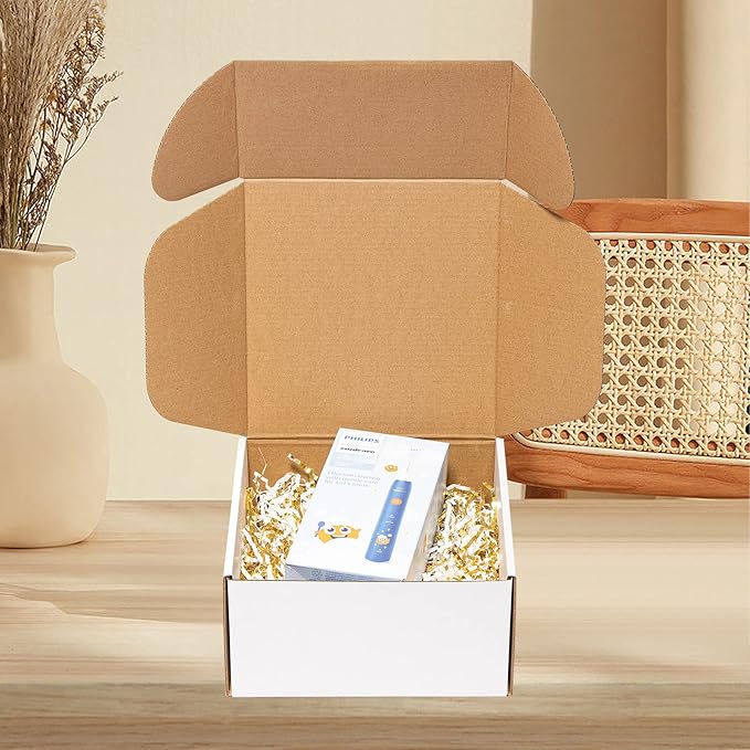 8x8x4" Shipping Boxes 30 Pack White Corrugated Cardboard Mailing Boxes for Small Business - Literature Mailer Packaging Supplies