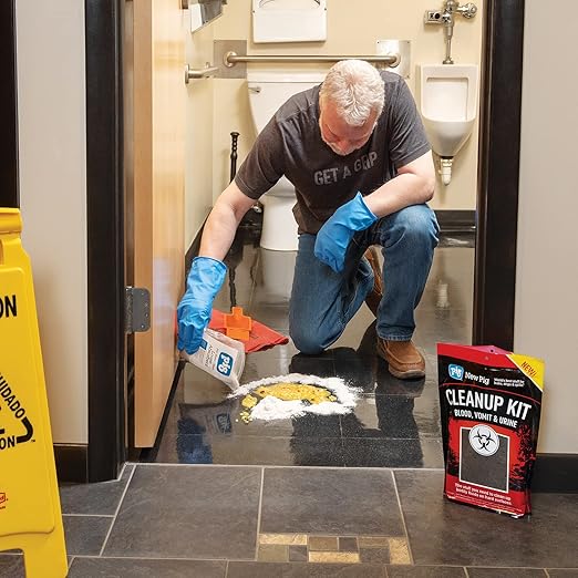 New Pig Bodily Fluid Cleanup Kit | 1-Count | Blood, Urine, and Vomit Cleanup Kit | PM50001