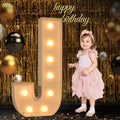 Marquee Letters 3 Feet Tall, 3FT Large Light up Letters J, Big Sign J with Warm White Light for Birthday Wedding Proposal Engagement Graduation Party Backdrop Decorations