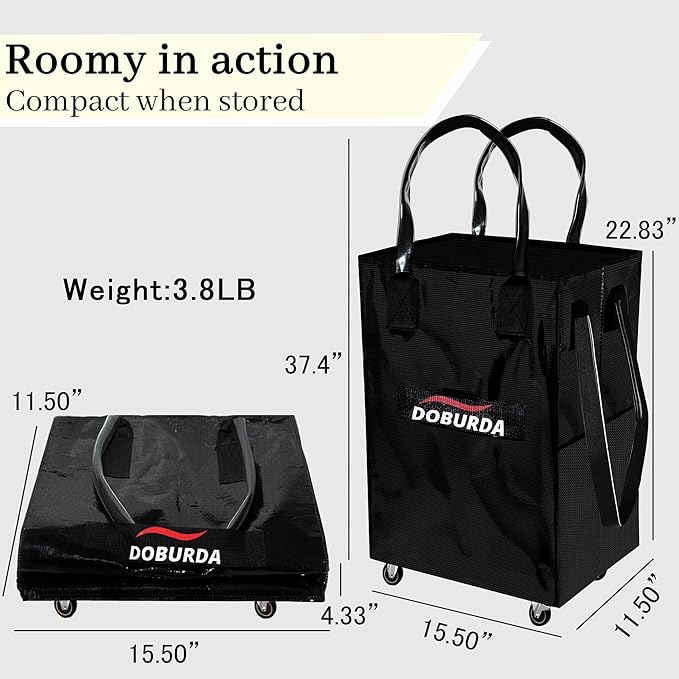 Reusable Grocery Bag On Wheels,Rolling Tote, Shopping Trolley, Rolling Duffle bag,Collapsible Grocery Bag Tote