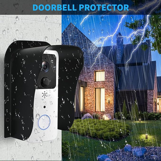 Doorbell Rain Cover,Waterproof Ring Doorbell Cover,Ring Doorbell Anti-Glare Cover，Access Control System Cover,suitable for Access Control keypad，fingerprint lock，outdoor keypad，etc