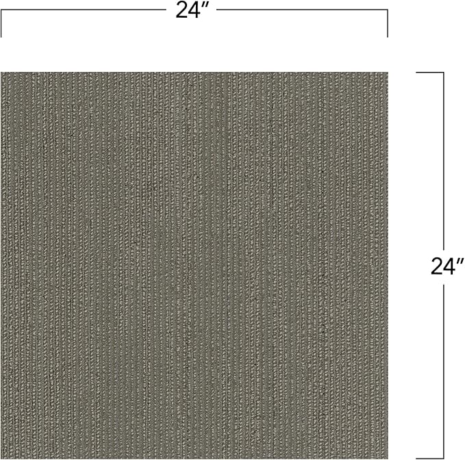 Mohawk Elite 24" x 24" Berber (Loop pile), 0.1" Pile Height, Carpet Tile, Nylon Fiber, Sparrow Color, (24 Tiles), (96 sqft/carton)