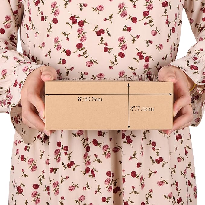 EdenseeLake 40 Pack 8x4x3 inches Shipping Boxes Small Cardboard Boxes for Packing, Moving, Mailing, Brown
