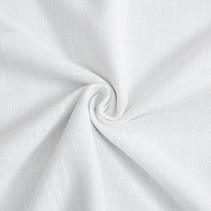 Vision Home White Pinch Pleated Full Blackout Curtains Thermal Insulated Window Curtains 112 inch for Living Room Bedroom Room Darkening Pinch Pleat Drapes with Hooks Back Tab 2 Panel 40" Wx112 L