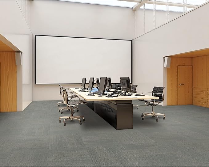 Mohawk Elite 24" x 24" Berber (Loop pile), 0.1" Pile Height, Carpet Tile, Nylon Fiber, Egret Color, (24 Tiles), (96 sqft/carton)