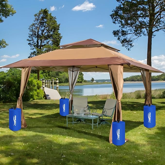 Canopy Water Weight Bag,440 LBS Heavy Duty Tent Weights Set of 8 Leg Weights for Pop Up Canopy,Tent,Gazebo,Carport,Blue