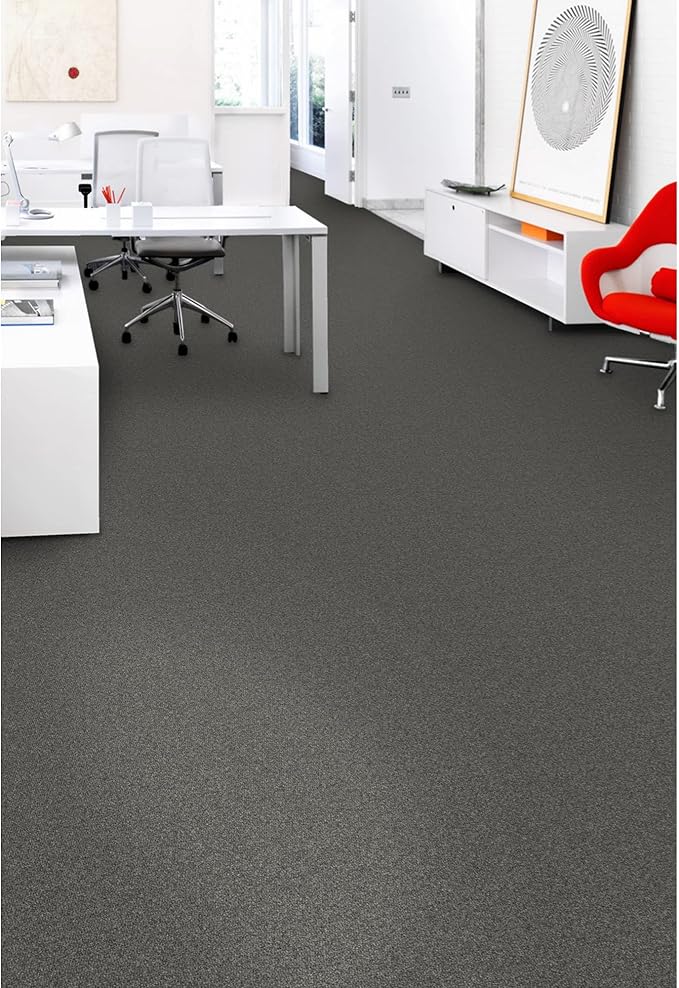 Mohawk Advance 24" x 24" Berber (Loop pile), 0.11" Pile Height, Carpet Tile, Nylon Fiber, Stonewash Color, (24 Tiles), (96 sqft/carton)