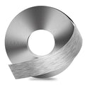 GSCIT Club Grey Silver Edge Banding, 2 Inch x 100ft Aluminum Brushed Edge Banding PVC Edge Trim for Cabinet Repair Furniture