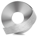 GSCIT Club Silver Edge Banding, 2 Inch x 50ft Aluminum Brushed Edge Banding PVC Edge Trim for Cabinet Repair Furniture