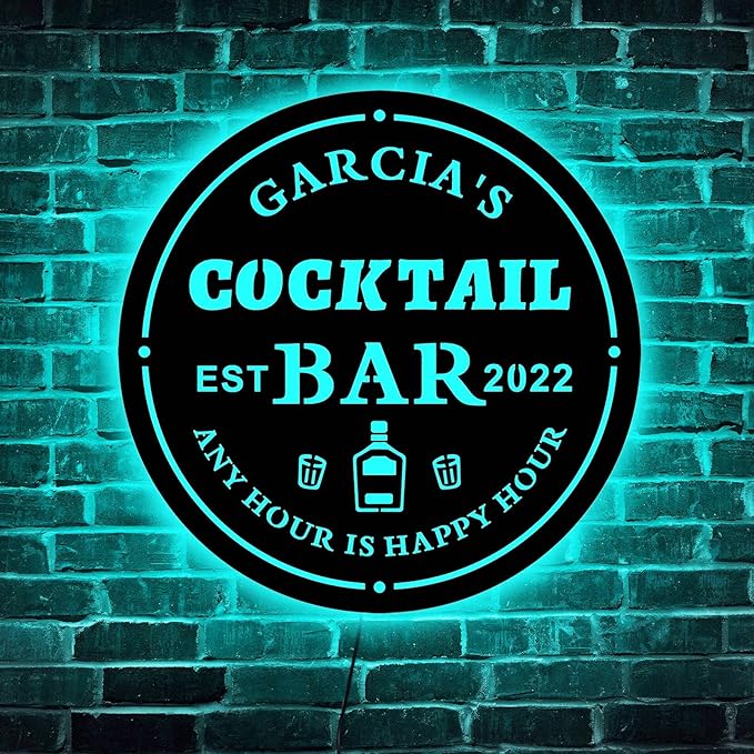 Custom Led Sign, Personalized Home Bar Neon Sign, Neon Sign