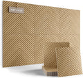 Large Felt Bulletin Board,Cork Board Alternative 70.87'' x 47.24'' Art Acoustical Wall Panels-6 Pack with 60 Adhesive Tabs,for Recording Studio/Home Offices-Natural Oak/Pyramid