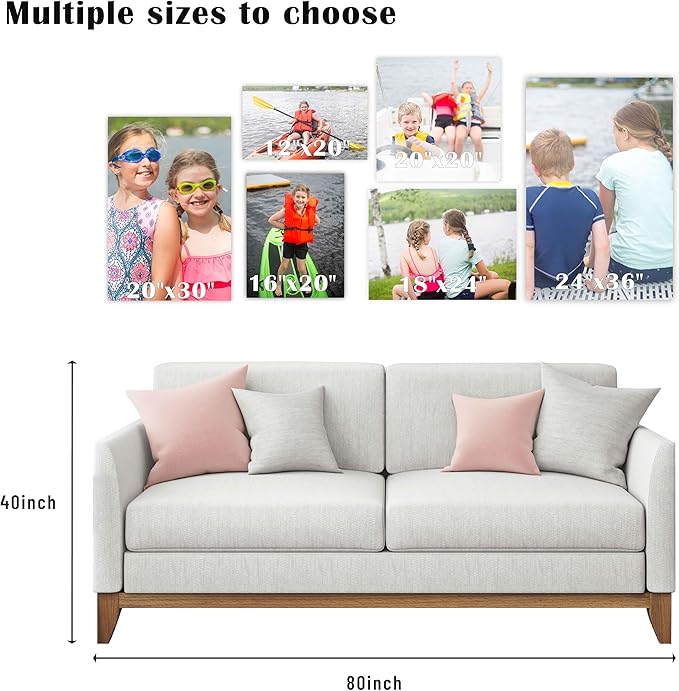 ZXDZSM Personalized Custom Canvas Prints(Unframe,40"X60"): Upload Your Image/Photo - Custom Personalized Photo to Poster Printing, Wall Art Prints ﻿