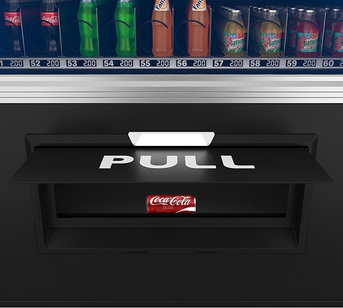 KoolMore Snack Vending Machine with 21.5 in. Touch Display, 66 Slots and Elevator-Lift Dispensing, Refrigerated, Bill Acceptor & Credit Card Reader with Connectivity in Black