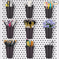 G.CORE 9 Pack Pegboard Cups with Hooks, Peg Board Hooks Assortment Organizer Accessory, Various Tools Storage Arrange System Kit, for Garage Craft Workshop Workbench Hobby Office