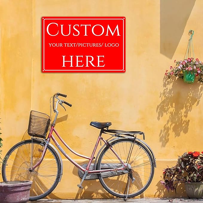 Custom Sign, Custom Delivery ，Aluminum Weatherproof Metal Sign Multiple Sizes, Customize for Office, Business, Workplace, office, Home, Delivery (14 * 10Inch)