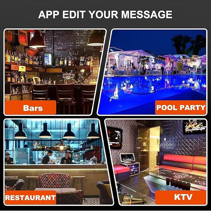 LED Handheld Bottle Service Display Sign,LED Letter Bottle Presenter,Bottle Service Lights Sign with 4 Set Letters & 1 Set Number,Nightclub LED Bottle Presenter for Home Decor, Birthday Parties,(A)
