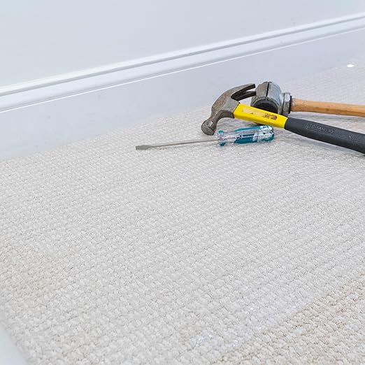 Clear Heavy Duty Temporary Self Adhesive Carpet Protector 36" x 200' - 2.5mil. Carpet Protection Film for Carpet Floor, Stair Rugs, Reverse Wound, Paint & Waterproof carpet cover Easy Unwind, Strong