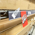 Wire Shelf Label Holders with Hinge, Label Holder with Promo Grip, Inserts, Metro Shelf Tags for Wire Shelving | 4 Feet | 20 Pack | Black