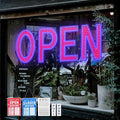 Open Sign for Business, 40"x14" Dimmable Large LED Open Signs with Hanging Installation for Bar Pubs Store Restaurant Office Hotel Salon Red & Blue