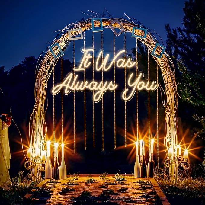 Custom Neon Sign for Wedding, Custom Neon Signs Personalized Wall Decor, Name Sign for Birthday, Party, Bedroom, Bar, Shop, Salon