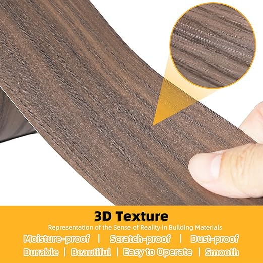 GSCIT Club Wood Grain Repair Tape, 2.4 inch X 100ft Self Adhesive Walnut Grain Repair Patch for Tables, Chairs, Baseboards, Doors, Windows, Floors, Handicraft DIY.