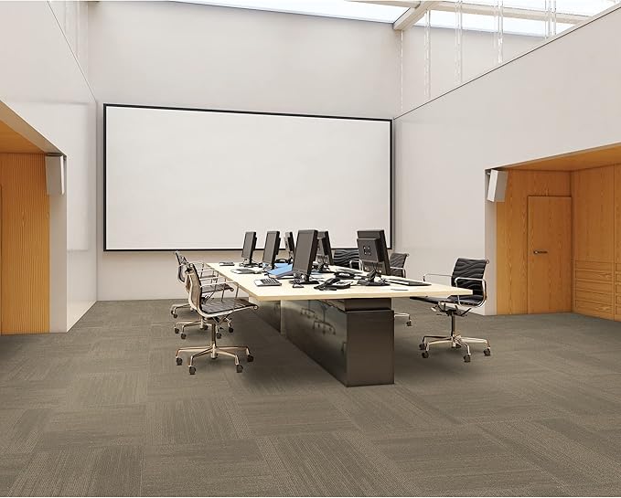 Mohawk Elite 24" x 24" Berber (Loop pile), 0.1" Pile Height, Carpet Tile, Nylon Fiber, Falcon Color, (24 Tiles), (96 sqft/carton)