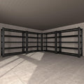 5-Tier Garage Shelving Heavy Duty, 3000 LBS Capacity Metal Storage Rack 76" H x 60" W x 24" D, Adjustable Shelves Unit for Garage, Warehouse, Basement, Pantry, Workshop.4 Pack