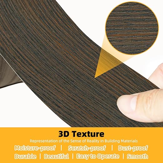 GSCIT Club Wood Grain Repair Tape, 24 inch X 25ft Self Adhesive Brown Walnut Grain Repair Patch for Tables, Chairs, Baseboards, Doors, Windows, Floors, Handicraft DIY.