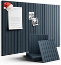Large Felt Bulletin Board 36" x 24" Cork Board Alternative-6 Pack with 40 Safe Removable Adhesive Tabs, Cork Boards for Walls for Home Office Classroom Pin Board - Deep Charcoal Blue