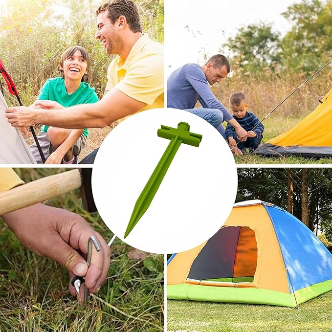Stakes for Tent Windproof Sand-Resistant Stakes Multipurpose Anchors for Beach Mountaineering & Picnics Durability Pegs