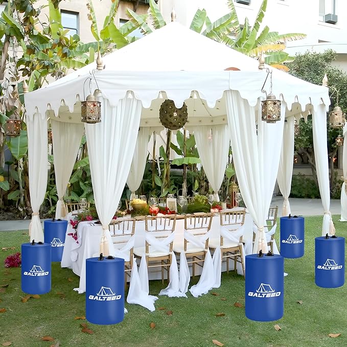 Canopy Water Weight Bag,220 LBS Water Tent Weights Set of 4 Leg Weights for Pop Up Canopy,Canopies,Tent,Gazebo,Blue