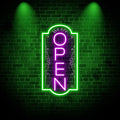 Vertical open sign Vertical Open Led Sign Neon Sign business window light vertical open signs for business (Mix color 4 LARGE SIZE 35x19")