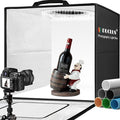 DUCLUS Light Box Photography 20" x 20", Large Portable Photo Studio Light Tent kit, Professional Dimmable Photo Booth with 216 LED Lights & 6 Backdrops for Jewelry and Food Items Product Photography