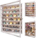 GMFrames 16x20 Wooden Shadow Box Frame with Removable Shelves Deep Display Case for Military Medals Keepsakes White