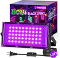 50W LED Black Lights IP66 Waterproof Black Light Outdoor with 5.9ft Plug+Switch,Flood Blacklight for Halloween Glow in The Dark Party Stage Light Neon Glow Birthday 1 Pack