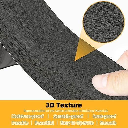 GSCIT Club Wood Grain Repair Tape, 24 inch X 15ft Self Adhesive Dark Walnut Grain Repair Patch for Tables, Chairs, Baseboards, Doors, Windows, Floors, Handicraft DIY.