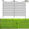 20 Panels Decorative Garden Fence with 2 Gates, 40 in(H) X 47.6 ft(L) No Dig Dog Fence Animal Barrier Outdoor for Yard, Rustproof Metal Garden Edging and Borders, Temporary Fencing Stakes