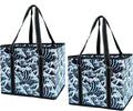 BeeGreen Large Waterproof Reusable Bags Christmas Heavy Duty Shopping Tote for Groceries Pool Gift with Webbing Handles