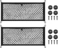 2 Layer Small Cargo Net,Cargo Storage Pocket Net, Mesh Elastic Pouch Organizer with Mounting Screws Hooks for Car,Rv, Trunk,Boats,SUV, Truck (2 Pack,19.8 x 9.8Inch(50 x25cm)