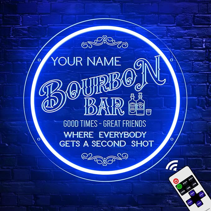 Custom Neon Bar Signs for Home Bar, Handmade Dimmable Personalized Bar Signs, Durable Neon Beer Signs for Man Cave, Bar Led Light Up Sign For Men Dad Gift Business