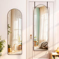 Hasipu Door Mirror Full Length, 47.2 x 15.7 Inch Full Body Wall Mirror Over The Door Hanging Mirror for Bedroom, Living Room, Cloakroom（Black）