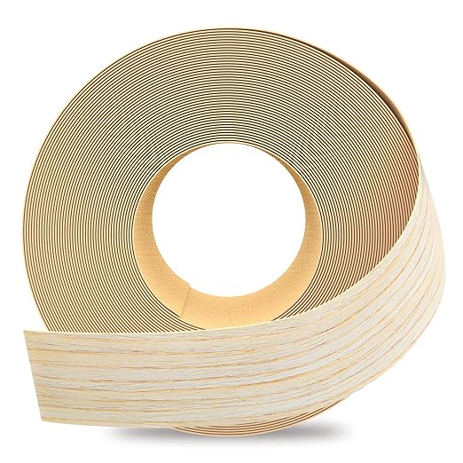 GSCIT Club Oak Edge Banding, 2 inch x 500ft roll of Veneer Edge Banding Pre-glued Flexible, Wood Tape Banding for Cabinet Repair Furniture