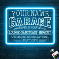 Custom Garage Neon Sign, Handmade Dimmable Personalized Garage Gifts for Dad Men, Durable Customizable Garage Led Light Sign for Business