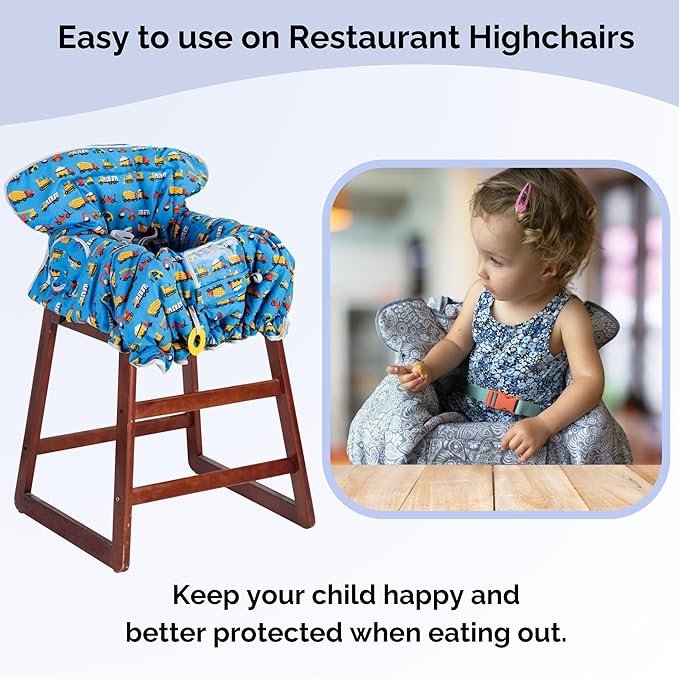 Suessie Shopping Cart Cover and High Chair Cover, Construction