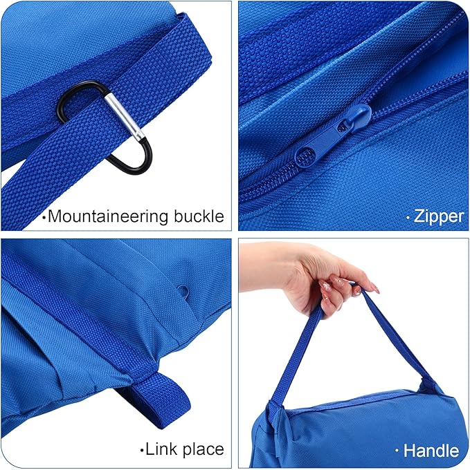 Jerify 12 Packs Photography Weight Bags Photo Studio Filled Weight Bag Empty Heavy Sandbag Set for Photography Tripod Stand Light Stand Sports Outdoor Photo Video Studio Boom Brackets (Blue)
