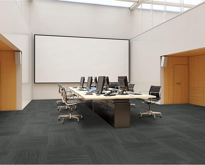 Mohawk Elite 24" x 24" Berber (Loop pile), 0.1" Pile Height, Carpet Tile, Nylon Fiber, Black Bird Color, (24 Tiles), (96 sqft/carton)