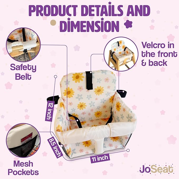 Shopping Cart Cover for Baby, High Chair Cover, Grocery Cart Cover, Cart Seat Cover for Baby, Shopping Cart Seat, Shopping Cart Cover for Baby Girl, Shopping Cart Cover for Baby Boy (Floral)